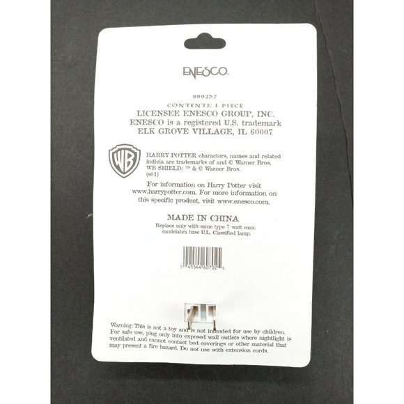 Vintage Harry Potter Nimbus 2000 Enesco Night Light Wall Auto Sensor 889237 New - Picture 4 of 6
